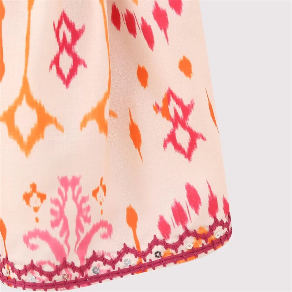 Top com decote em V Katie Summer