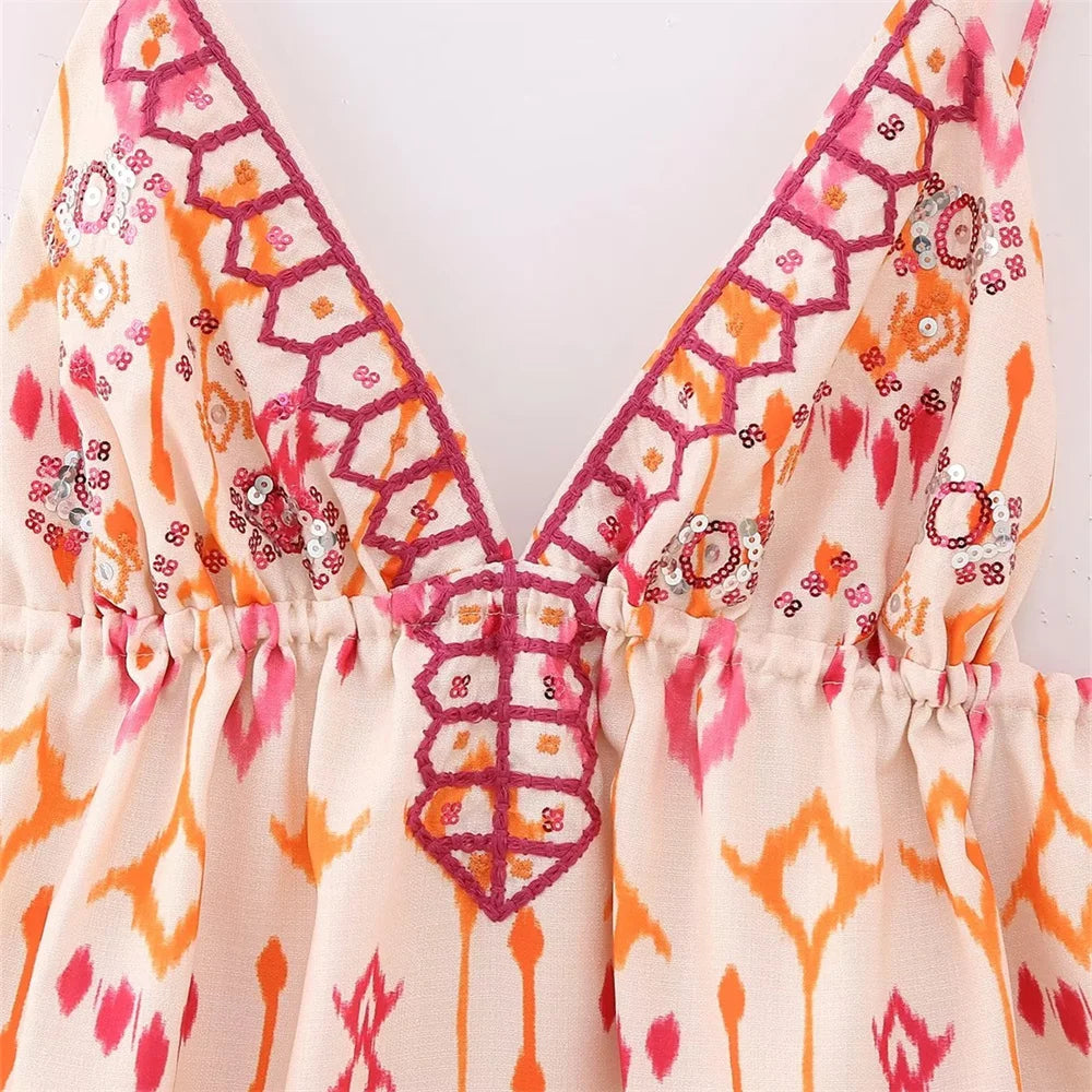 Top com decote em V Katie Summer