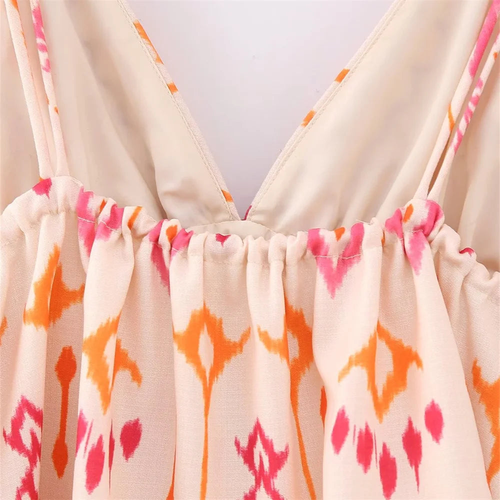 Top com decote em V Katie Summer