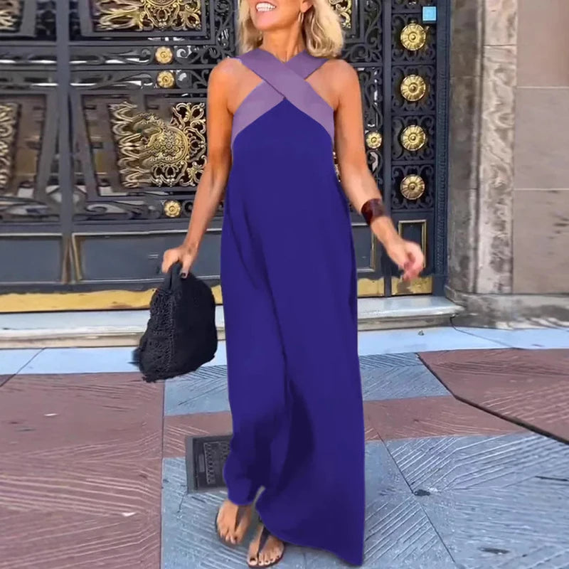 Lola Cross Halter Sling Dress