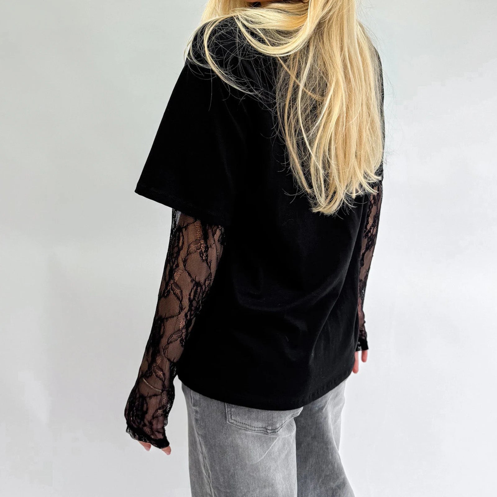 Mandy Shirt Langarm Spitze