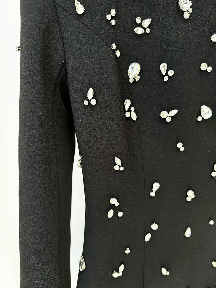 Lucia Rhinestone Beaded Dress