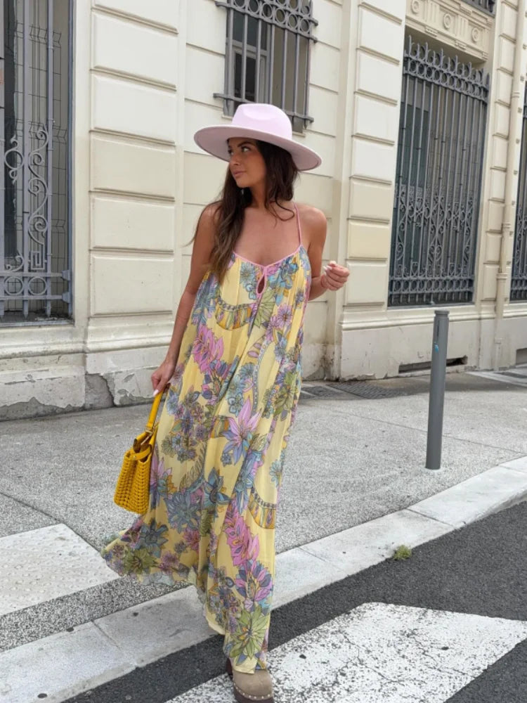 Sukienka typu slip w stylu boho