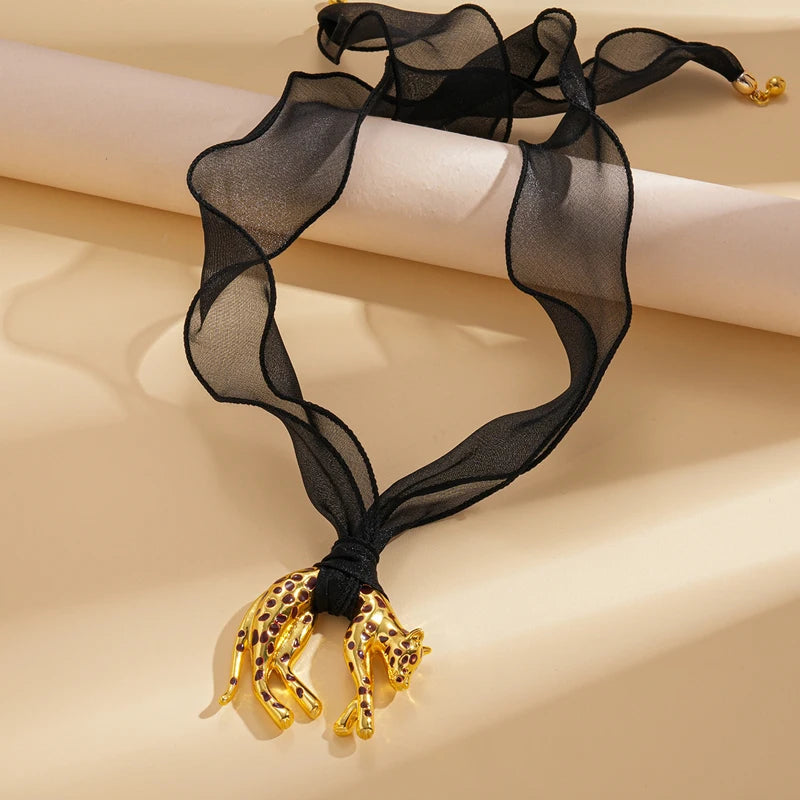 Leopard Pendant Necklace