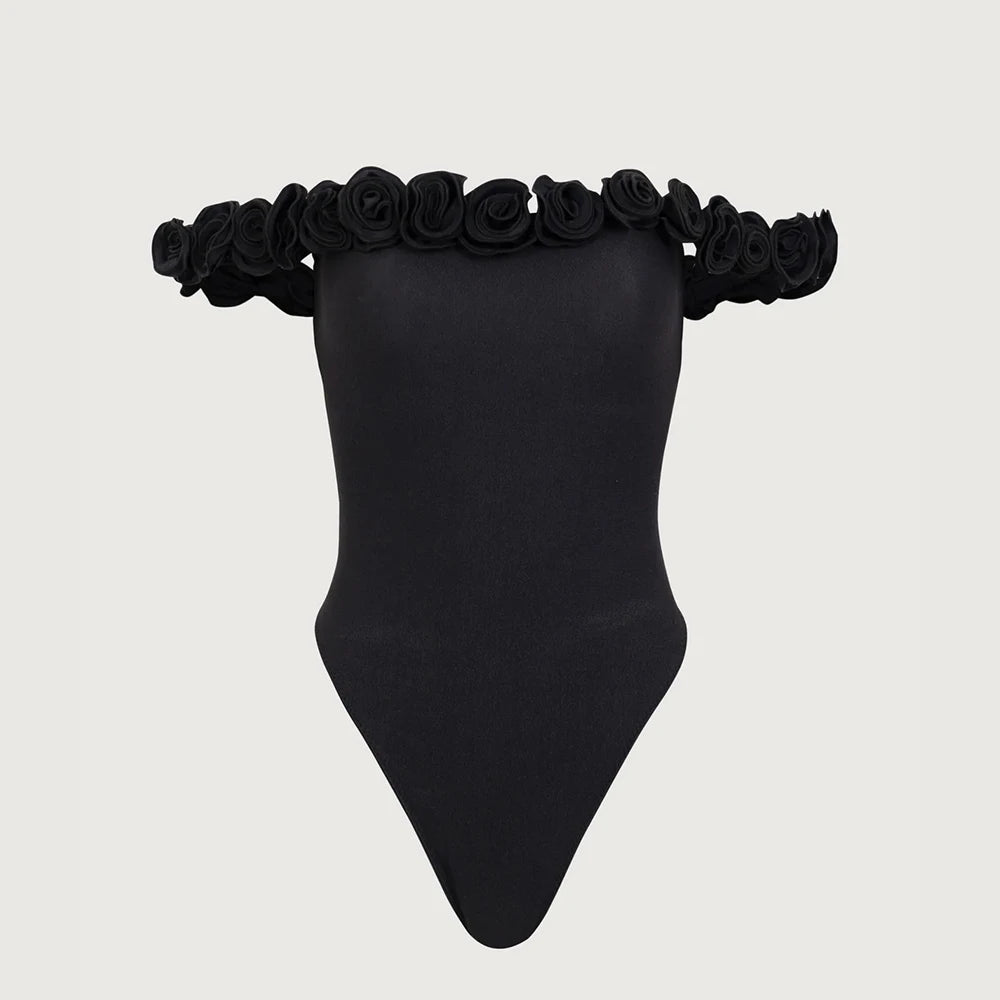 Strój kąpielowy bandeau Roses