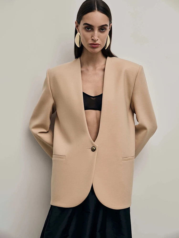 Blazer con scollo a V profondo Amber