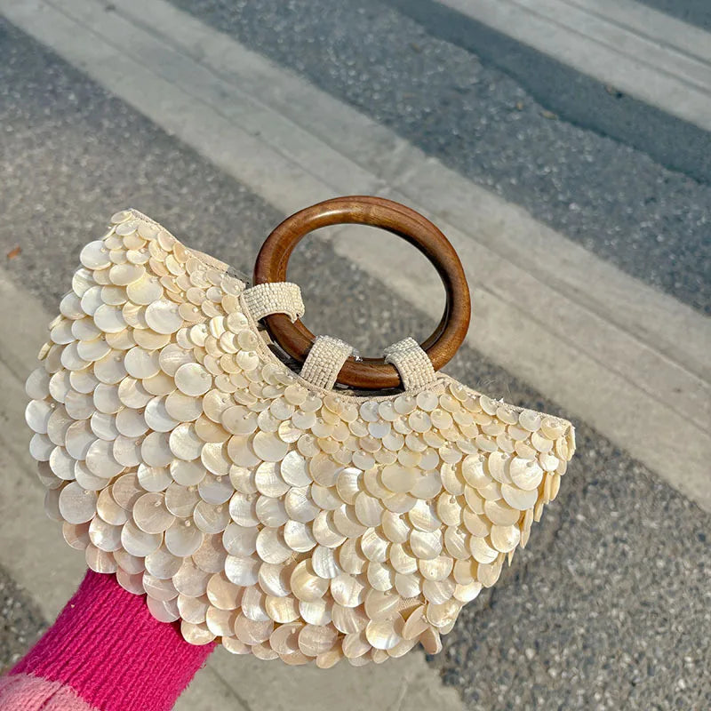 Mother of Pearl Tote Bag