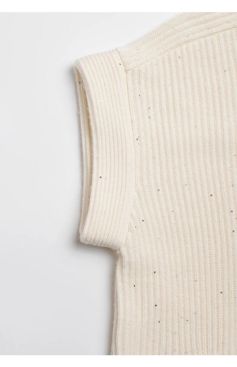 100% merinoull strikket cardigan