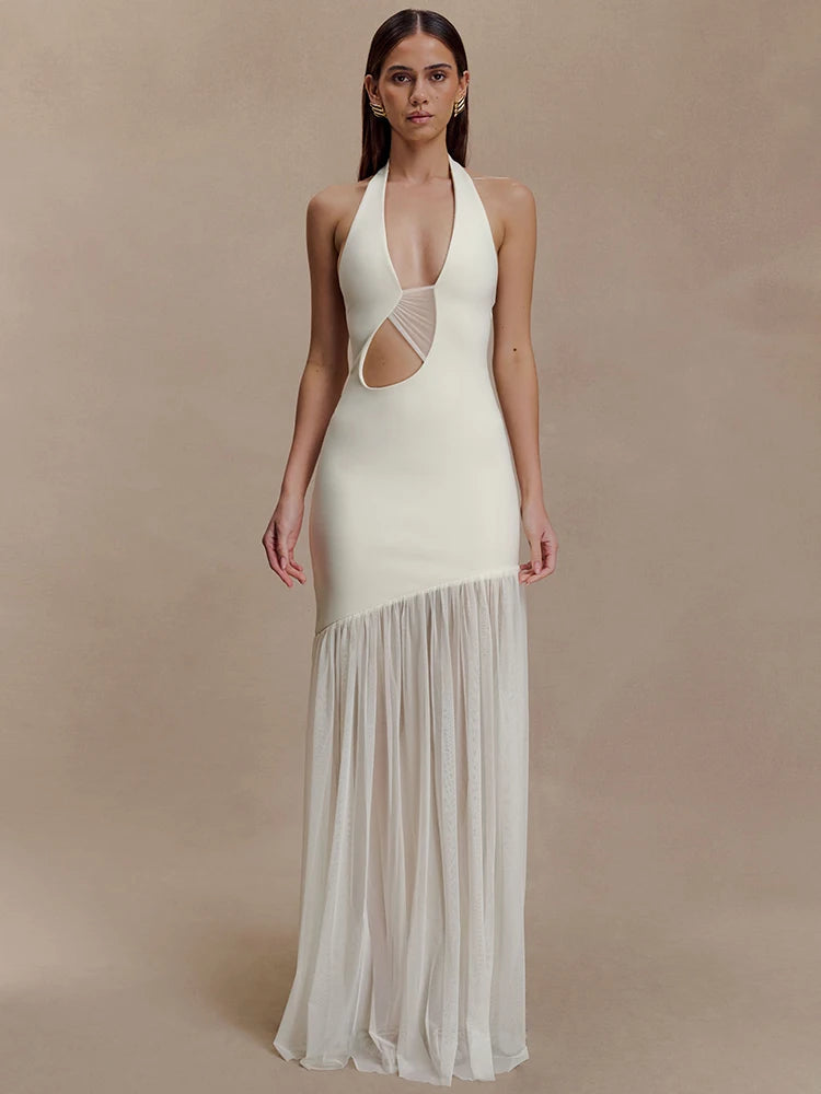 Lucy Halter Backless Dress