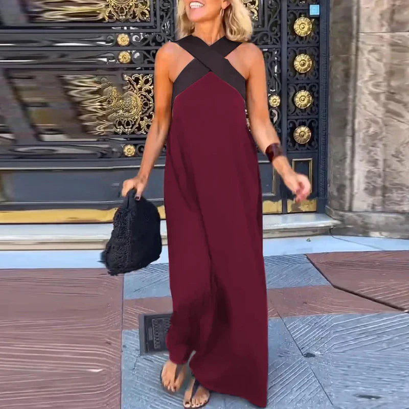 Lola Cross Halter Sling Dress