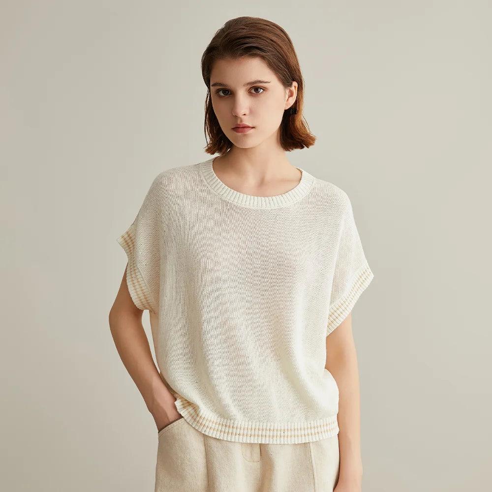 Western Style 100% Linen Top