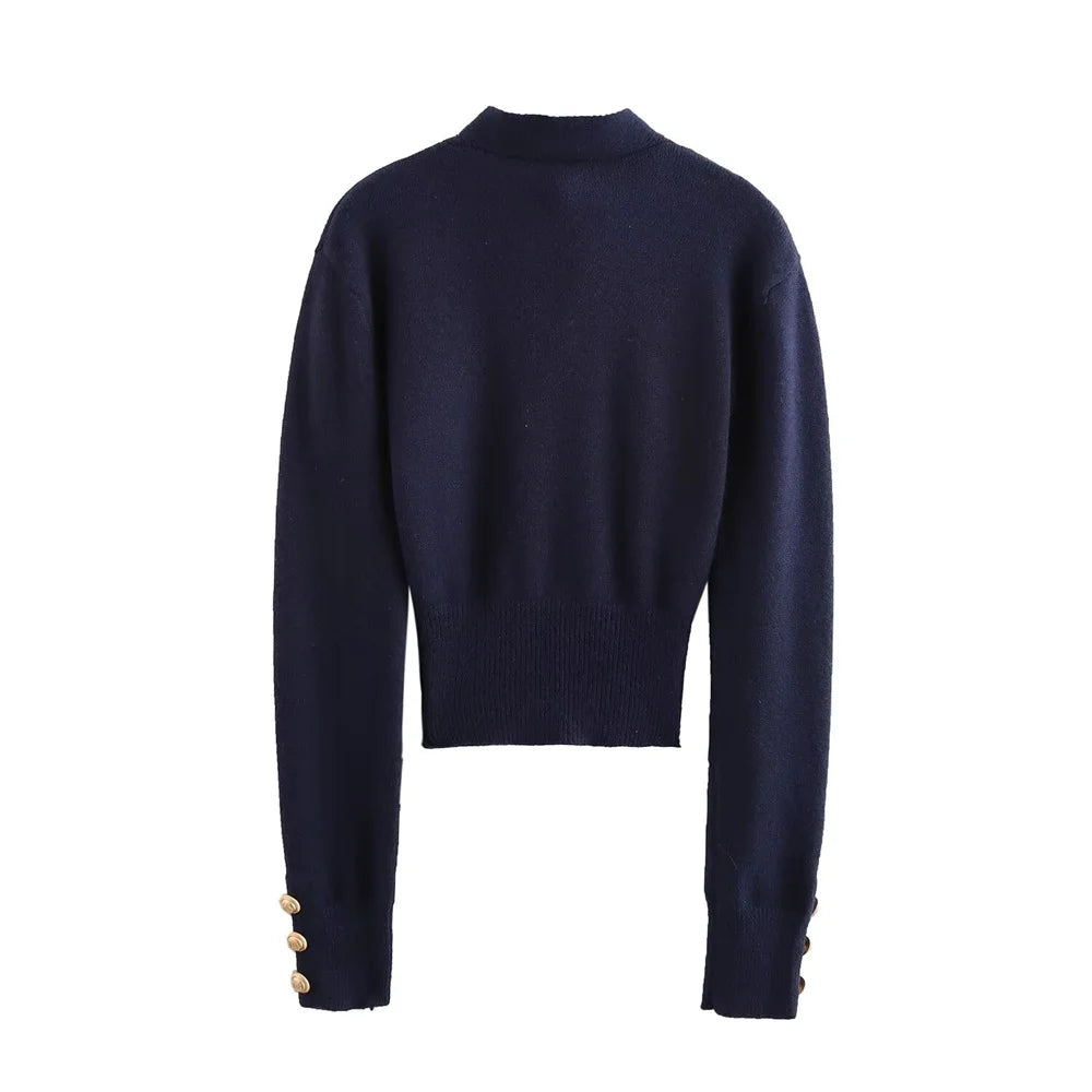 Suéter de punto con pajarita retro