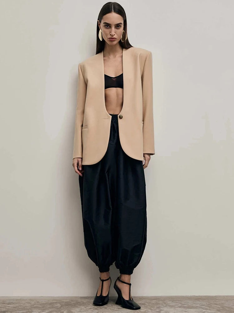 Blazer con scollo a V profondo Amber