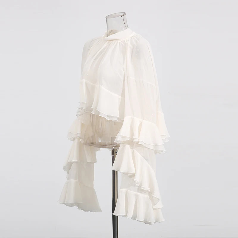 بلوزة ميا فضفاضة بكشكشة