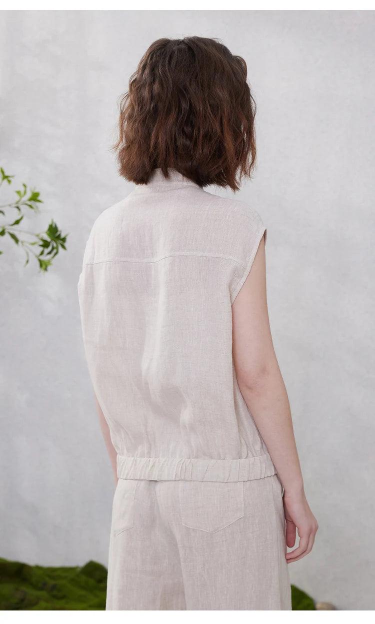 100% Linen Loose Trousers