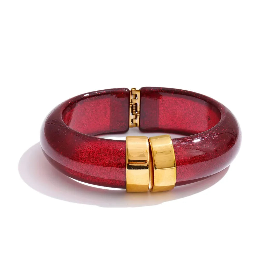 Acrylic Thick Shiny Bracelet Bangle