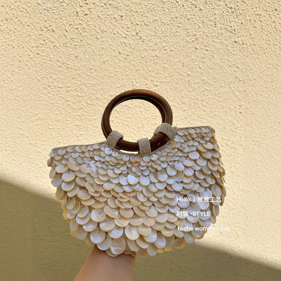 Mother of Pearl Tote Bag