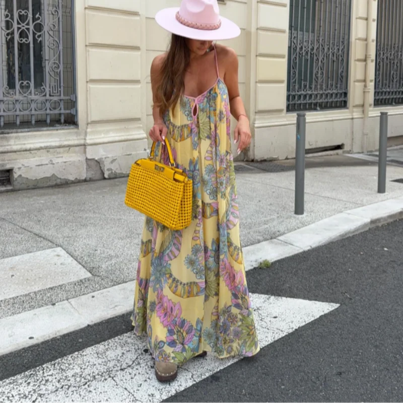 波西米亚风格吊带裙