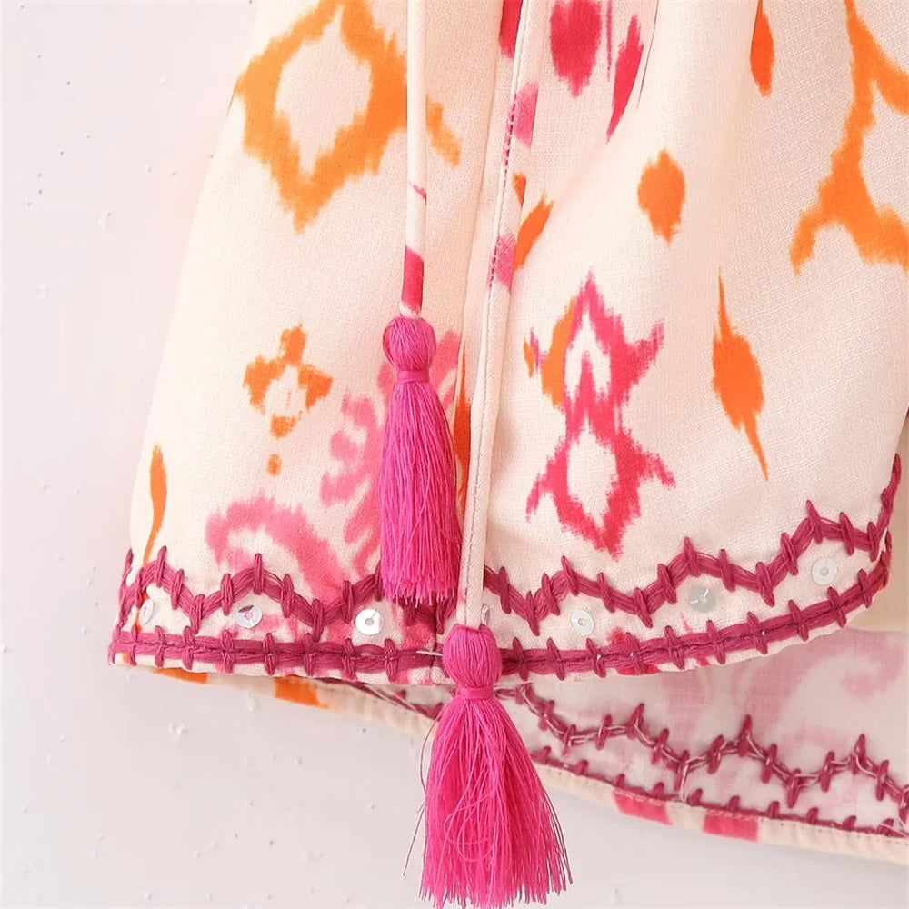 Top com decote em V Katie Summer