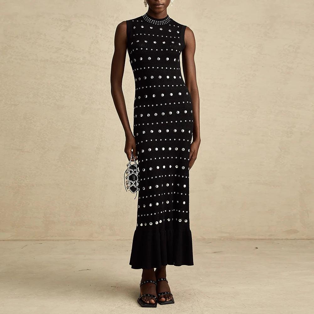 रेबेका स्प्लिस्ड डायमंड ड्रेस