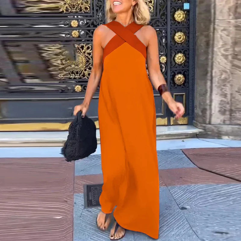 Lola Cross Halter Sling Dress