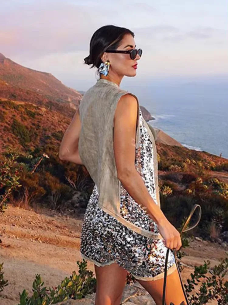 Claire Silberner Paillettenrock