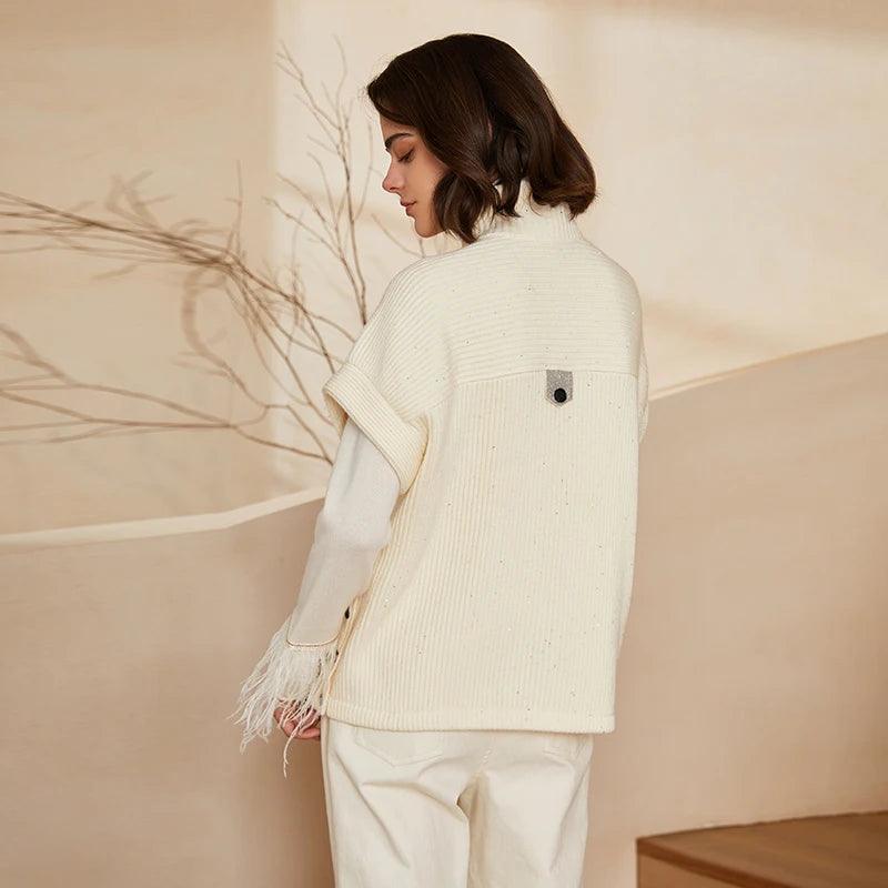 Strickjacke aus 100 % Merinowolle