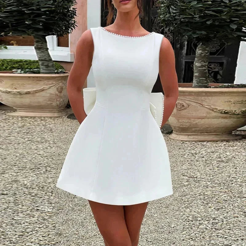 Платье Mildred с открытой спиной и бантом