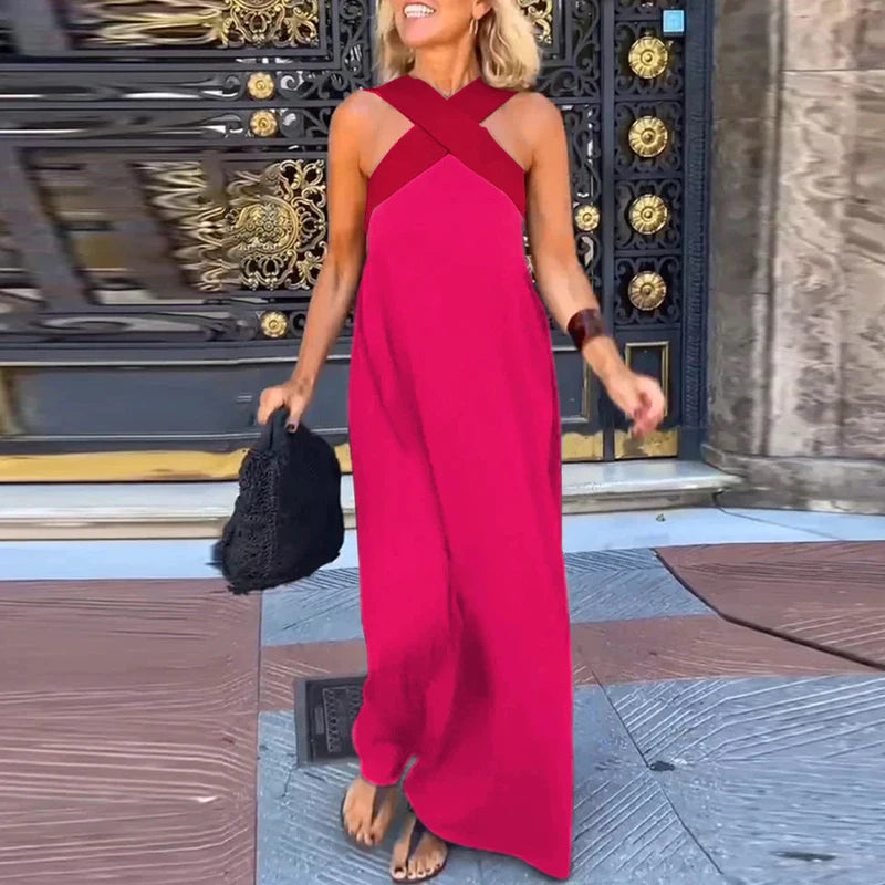 Lola Cross Halter Sling Dress