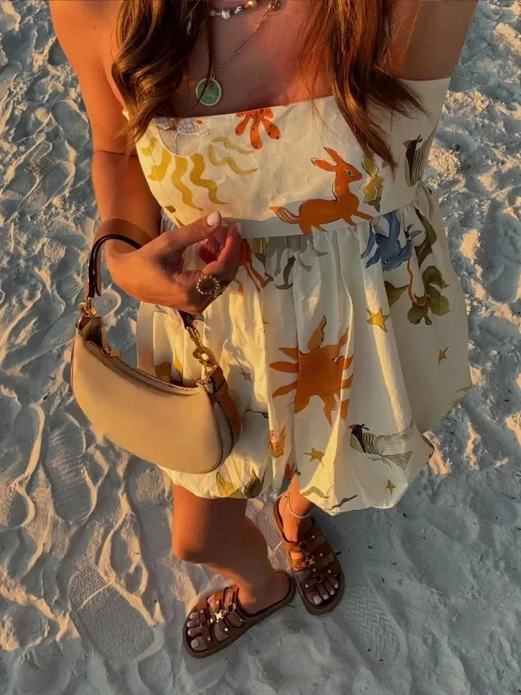 Letnia sukienka mini slip