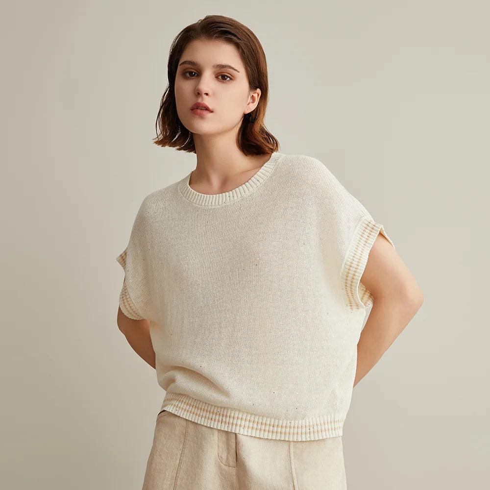 Western Style 100% Linen Top