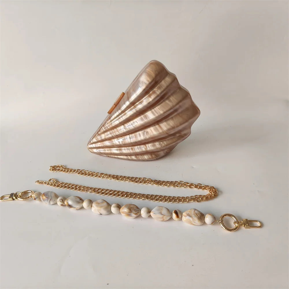 Pochette in acrilico Shell