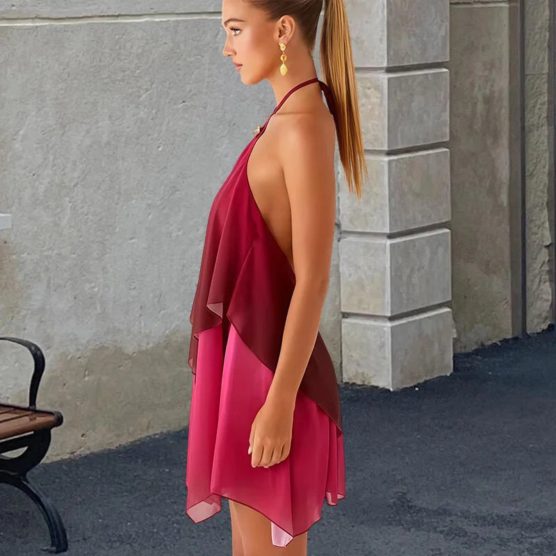Tara Gradient Backless Dress
