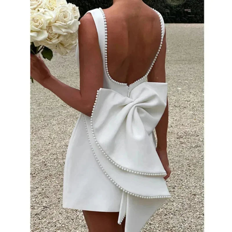 Платье Mildred с открытой спиной и бантом