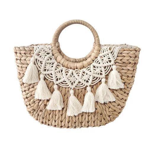 Boho Macramé en Tansel strodraagtas