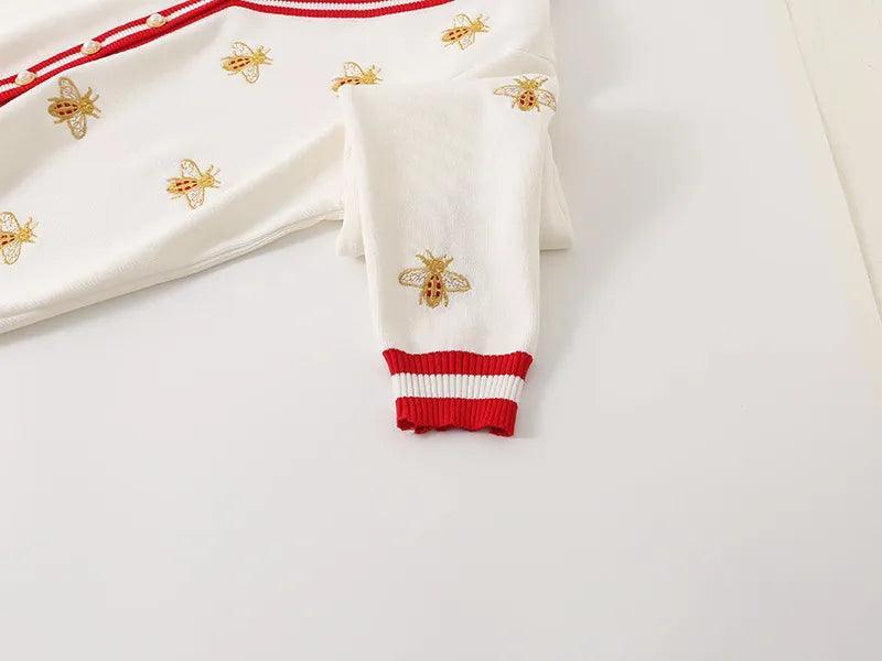 Elizabeth Bee Embroidery Cardigan from The House of CO-KY - Coats & Jackets