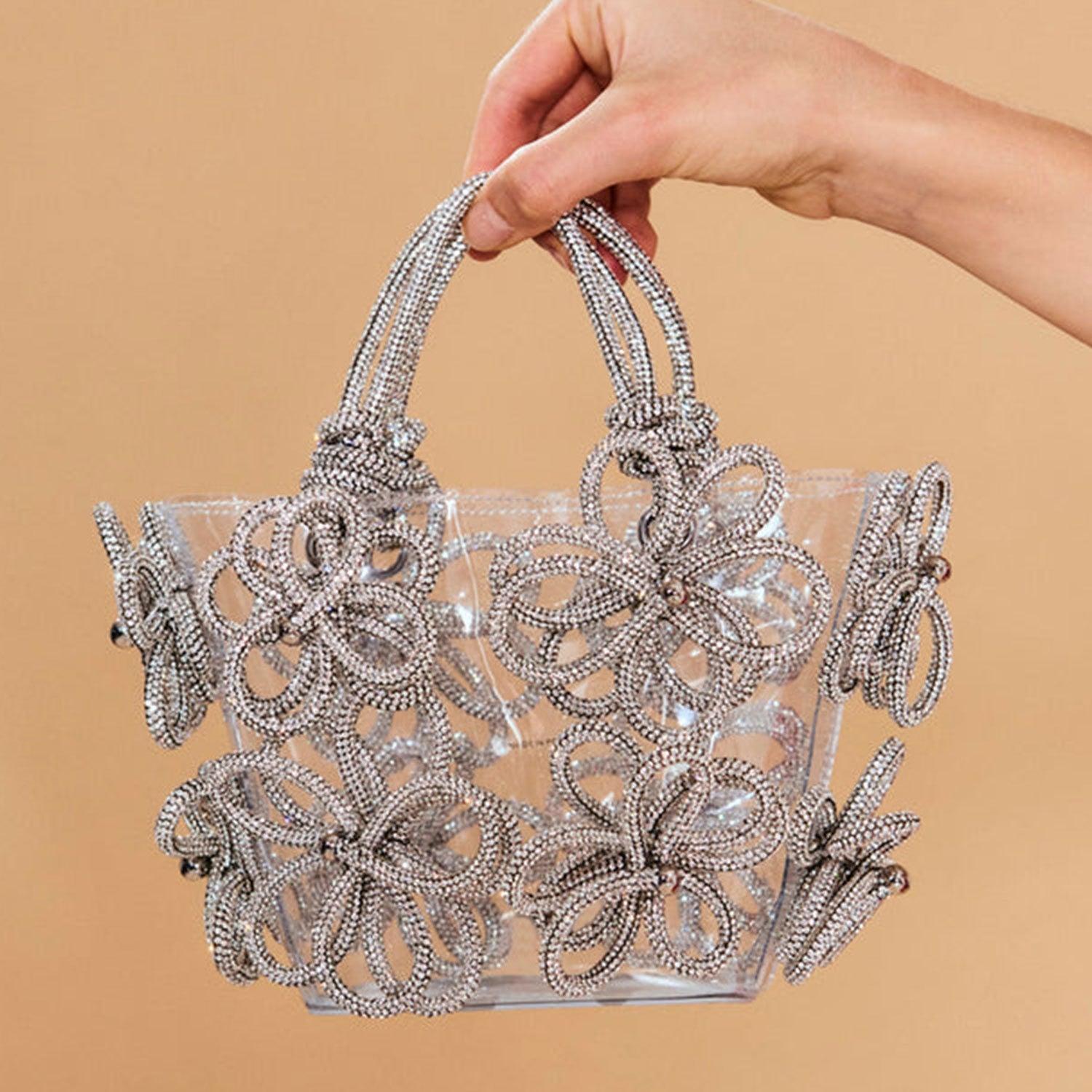 Flower Rhinestone Bag from The House of CO-KY - Handbags