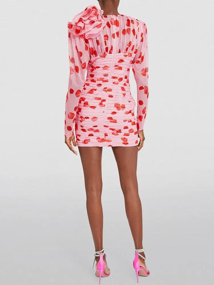 Petals Cut Out Mini Dress from The House of CO-KY - Dresses
