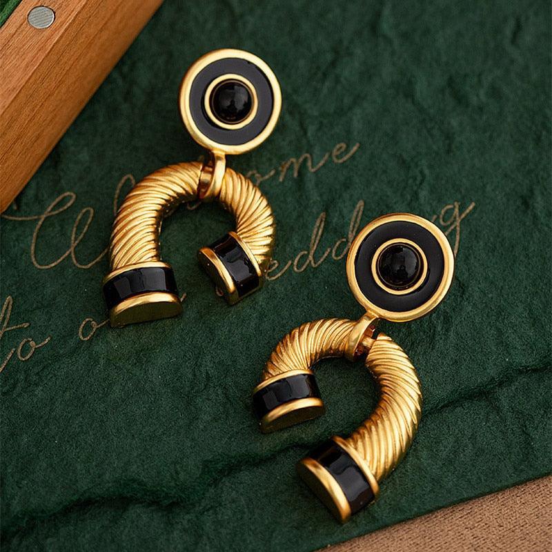 Retro Twist Earrings from The House of CO-KY - Earrings