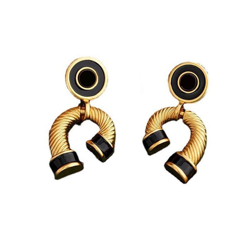 Retro Twist Earrings from The House of CO-KY - Earrings