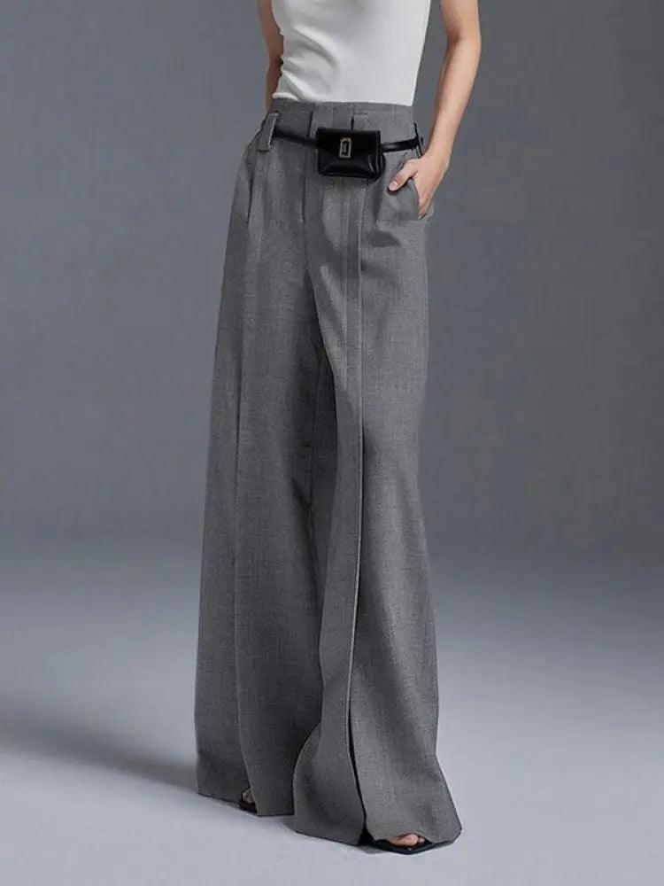 Shirley Wide Leg Split Trousers from The House of CO-KY - Pants