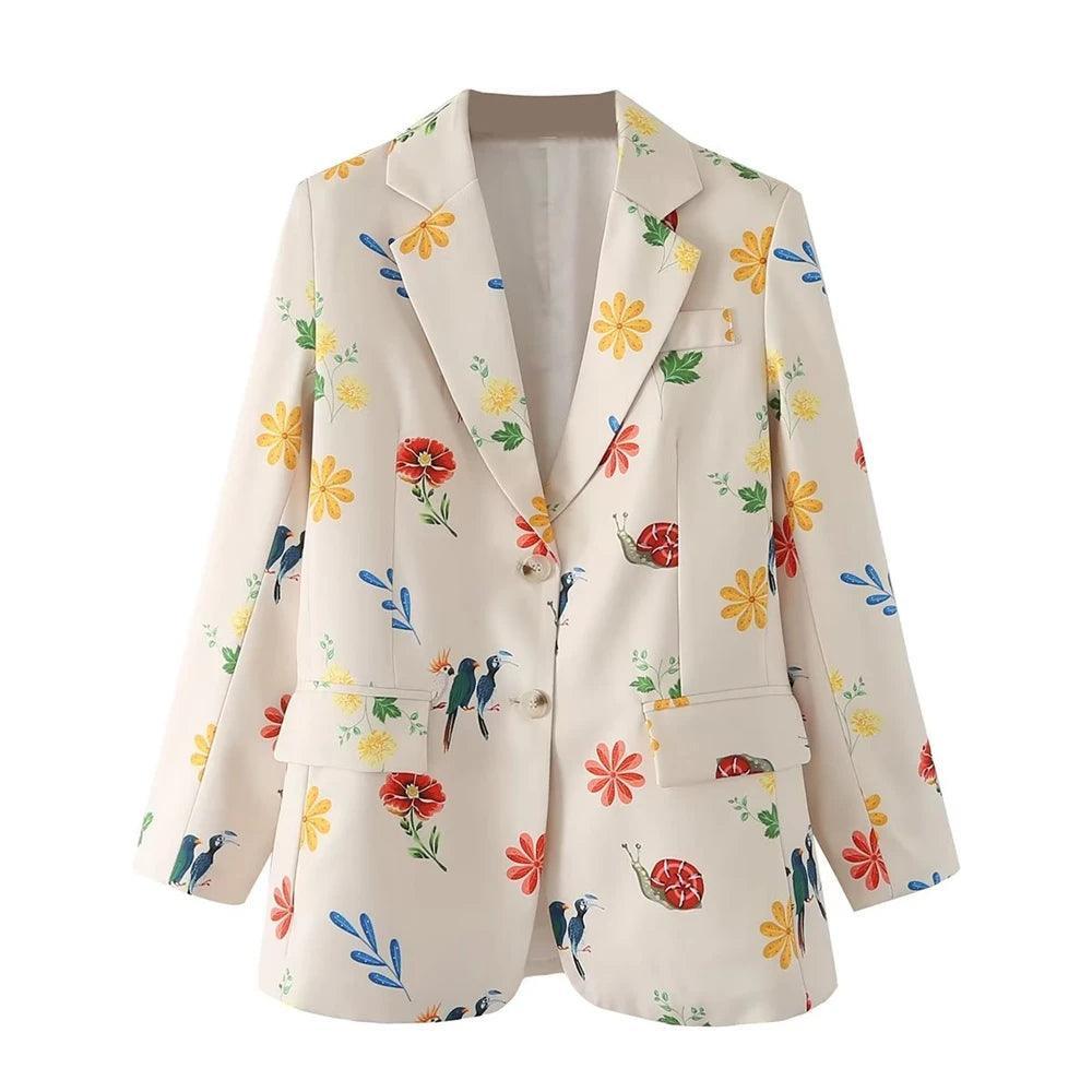 Sienna Floral Printed Jacket from The House of CO-KY - Coats & Jackets