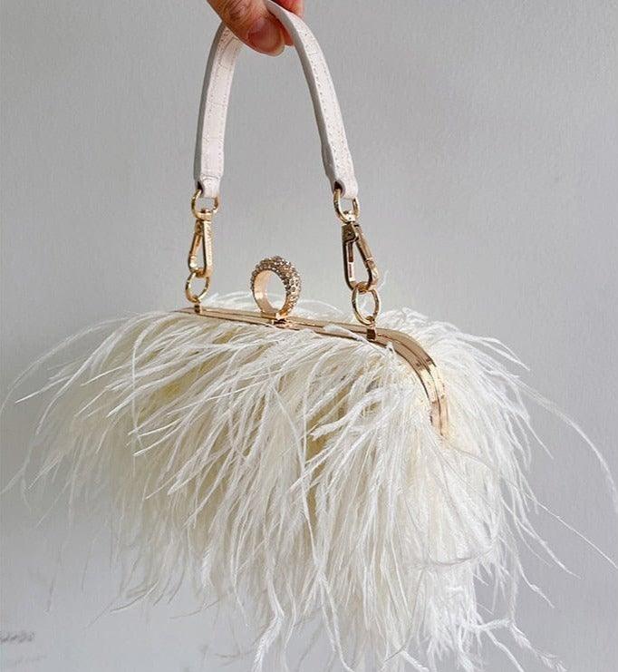 Charlotte Feather Clutch Bag from The House of CO-KY - Handbags