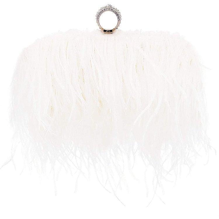 Charlotte Feather Clutch Bag from The House of CO-KY - Handbags