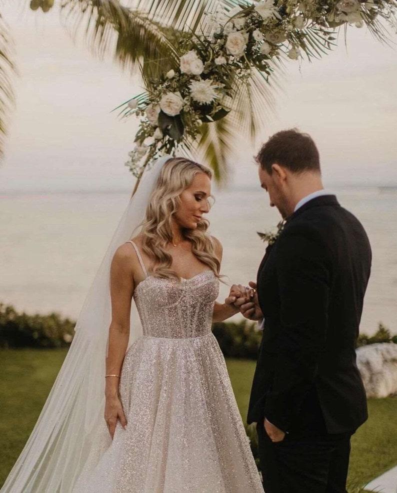 Charlotte Shiny Sequined Wedding Dress from The House of CO-KY - Gowns