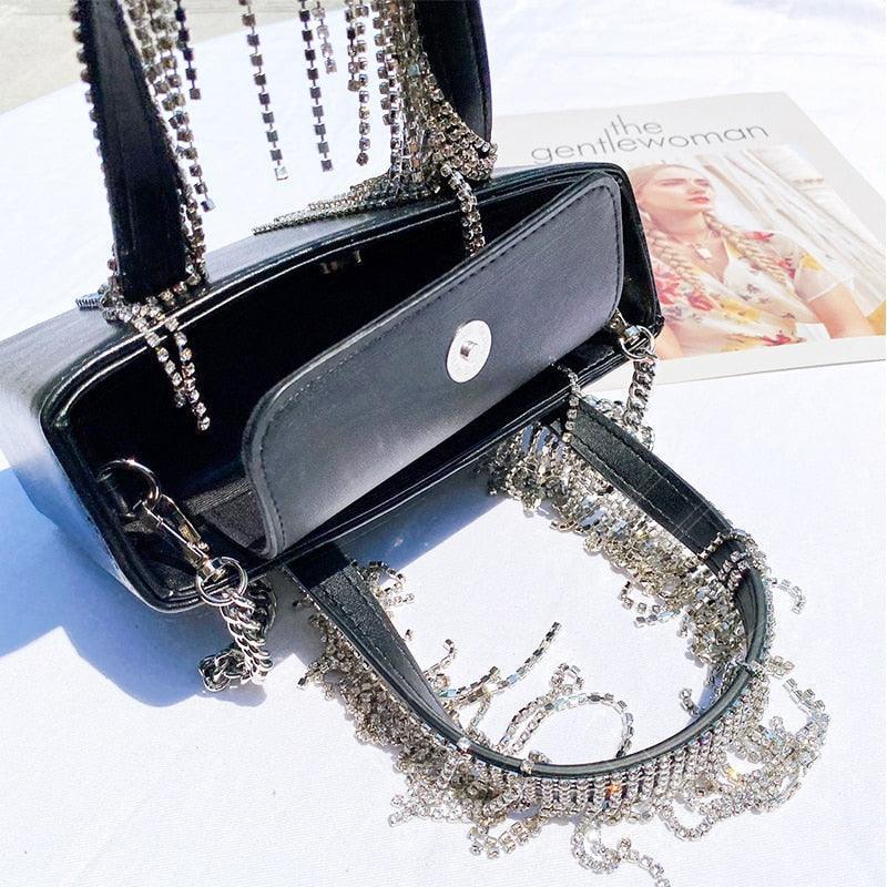 Crystal Tassel Evening Tote Bag from The House of CO-KY - Handbags