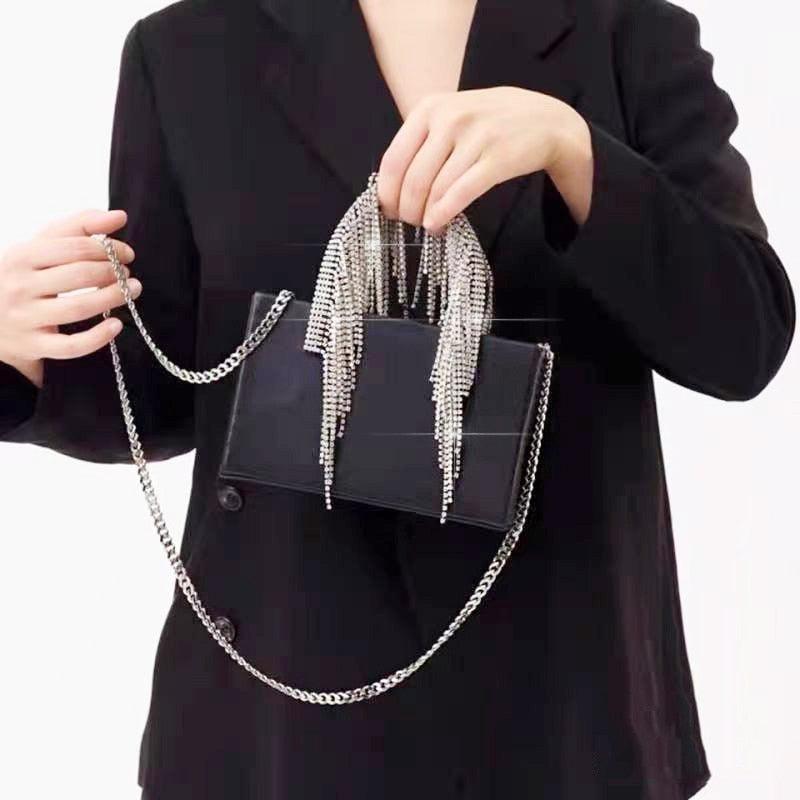 Crystal Tassel Evening Tote Bag from The House of CO-KY - Handbags