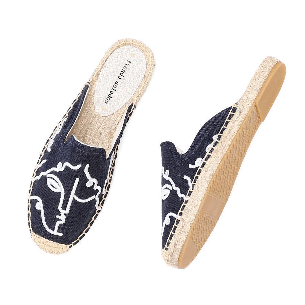 Looking At You Espadrille Mules - Navy from The House of CO-KY - Shoes