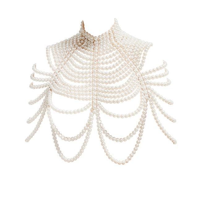 Pearl Body Chain from The House of CO-KY - Necklaces