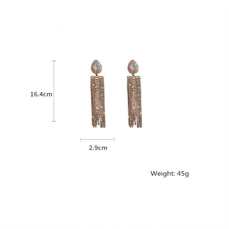 Water Drop Crystal Earrings from The House of CO-KY - Earrings